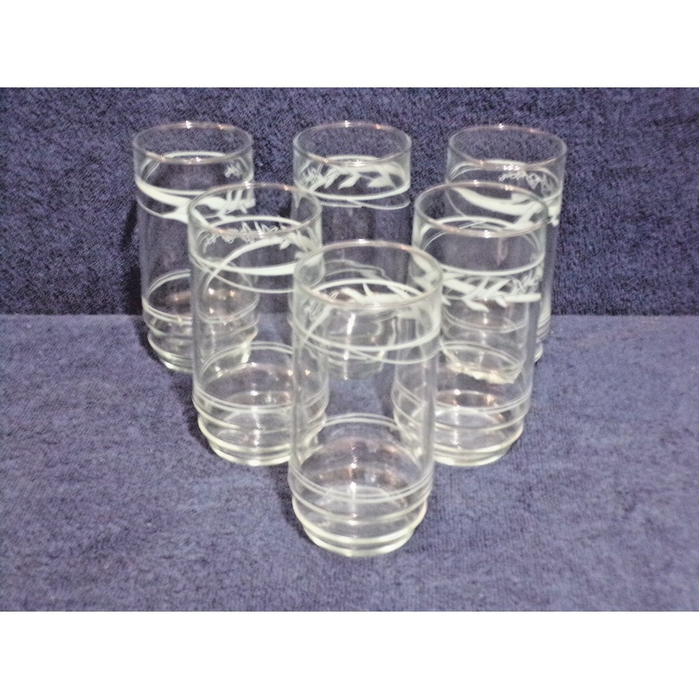 Corelle "First of Spring" Dinnerware Beverage Glasses‎ 16 Oz Blue Set of 6